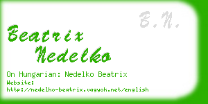 beatrix nedelko business card